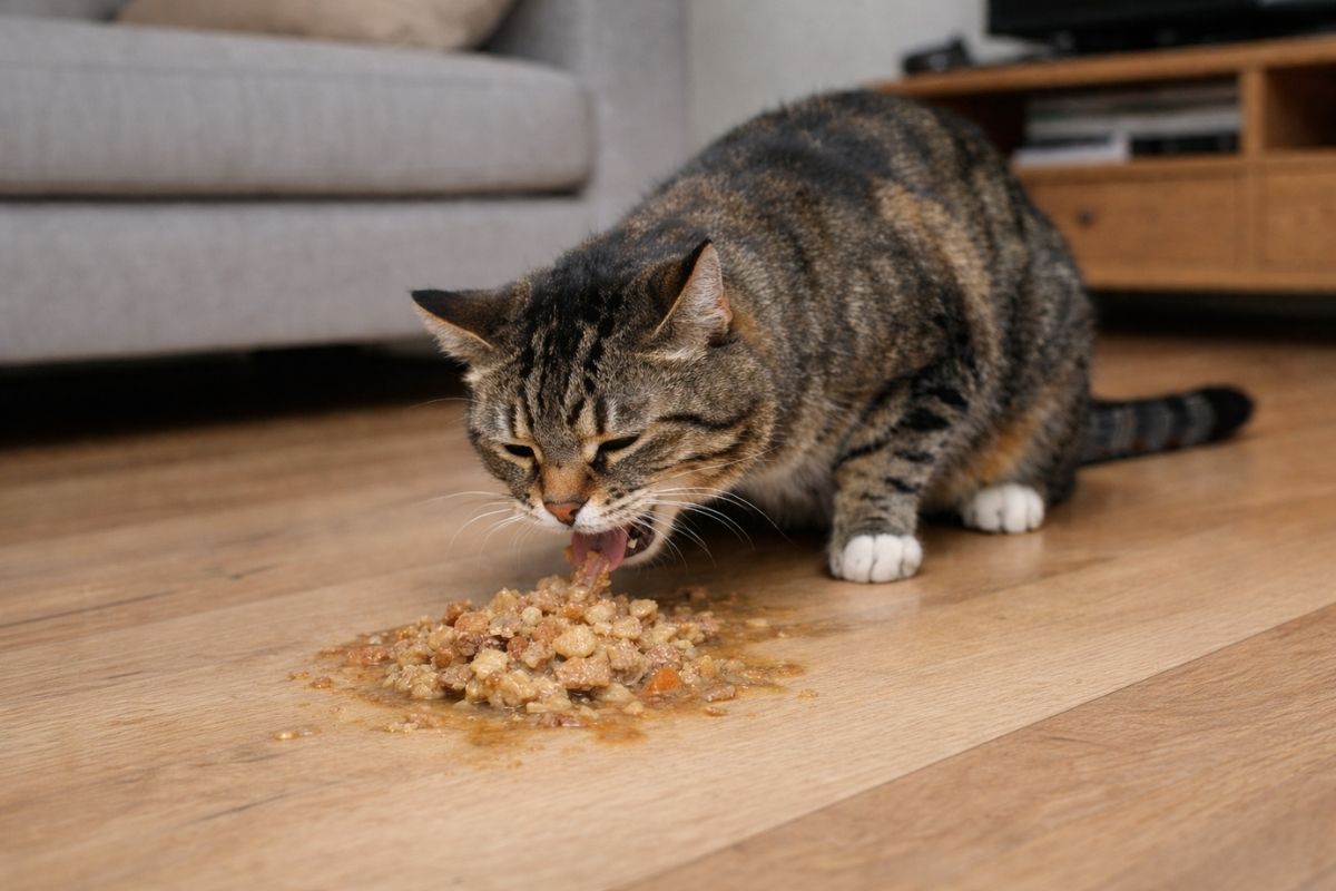 mon chat vomit sa nourriture non digérée