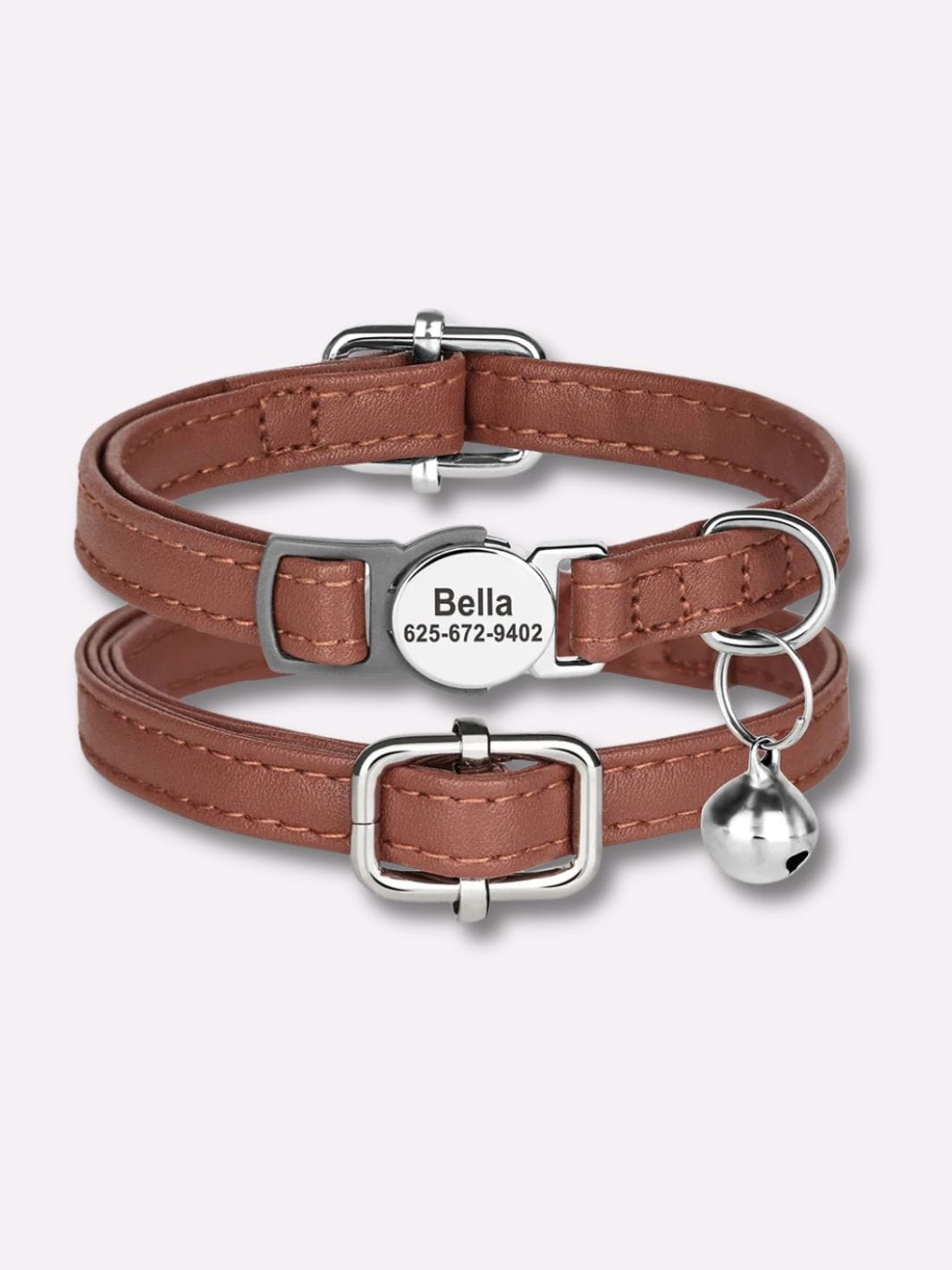 Collier en Cuir pour Chat - Muzo