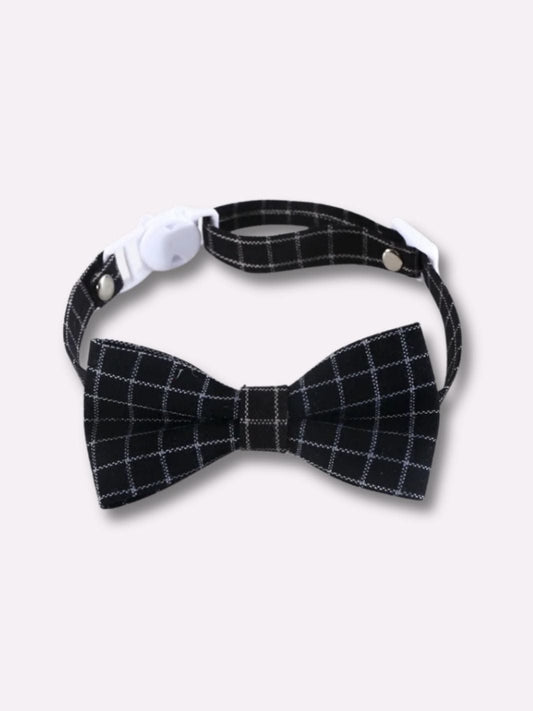 Collier Noeud Papillon pour Chat Noir / Tour de cou 17-32cm