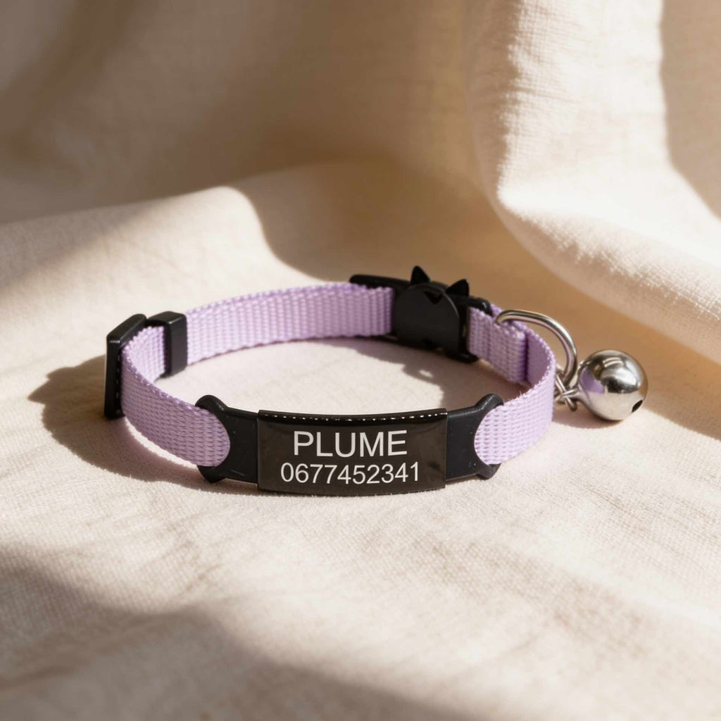 Collier personnalisable anti-étranglement pour chat - Muzo