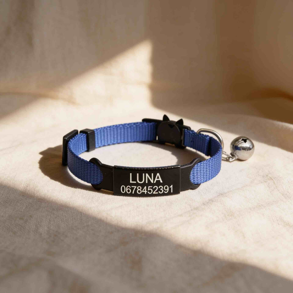 Collier personnalisable anti-étranglement pour chat - Muzo