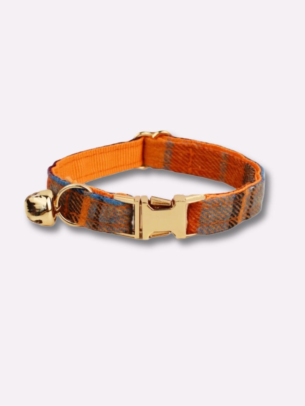 Collier Personnalisé pour Chat Orange / S : tour de cou 16-26cm