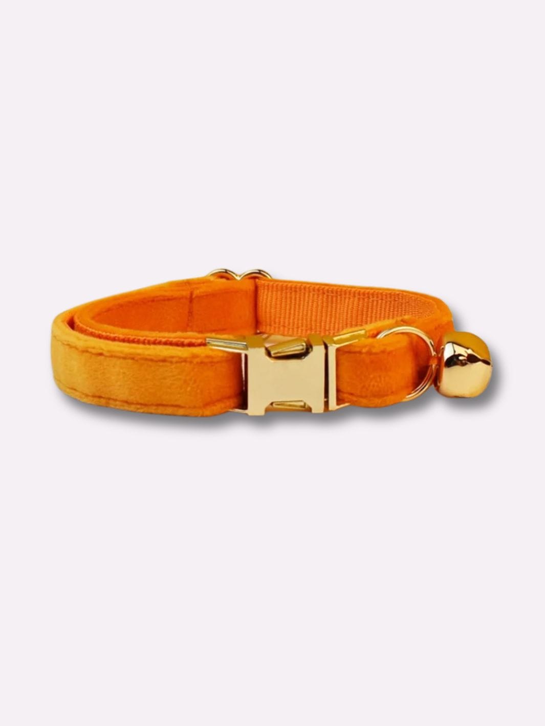 Collier pour Chat avec Clochette Bordeaux / M : tour de cou 20-32cm