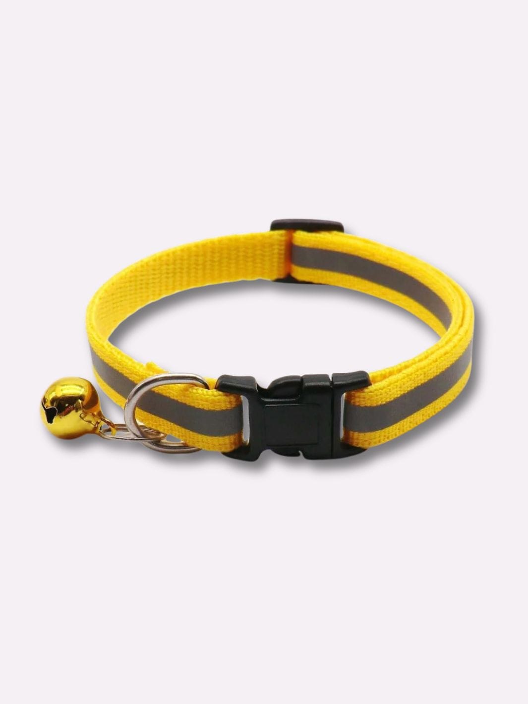 Collier Réfléchissant pour Chat 2X Jaune