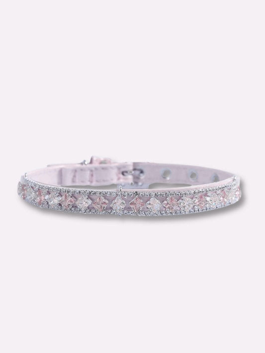 Collier Strass pour Chat Rose / XS : tour de cou 16-22cm